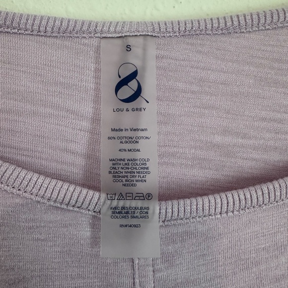 LOFT Lou & Grey Dolman Long Sleeve Top, Pink, Size Small - Picture 6 of 9